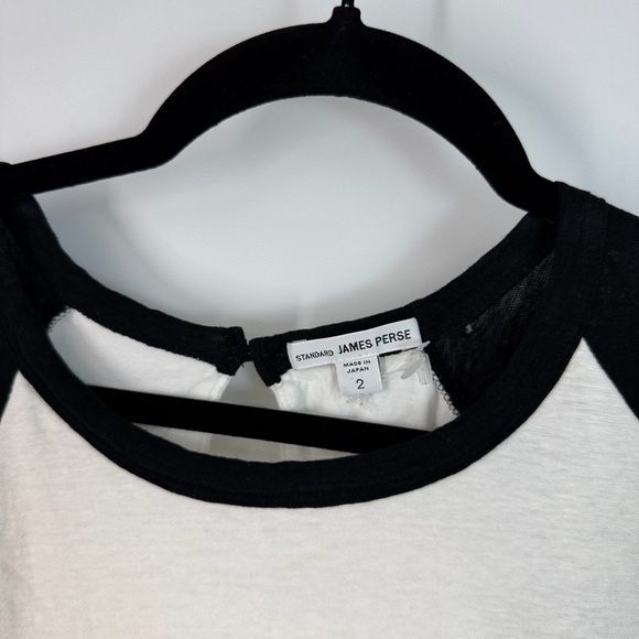 James Perse Baseball Short Sleeve Panel T Shirt Dress - Picture 3 of 6